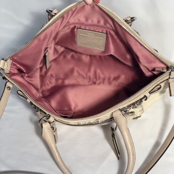 Coach Madison Embossed Python Leather Shoulder Bag - Picture 3 of 5